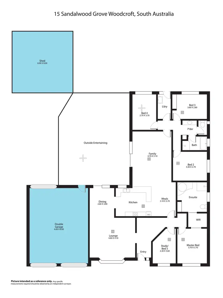 Floorplan of Homely house listing, 15 Sandalwood Grove, Woodcroft SA 5162