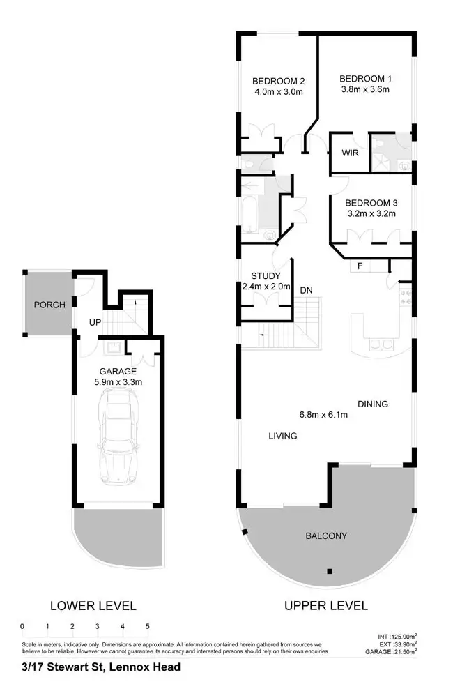 Floorplan of Homely townhouse listing, 3/17 Stewart Street, Lennox Head NSW 2478