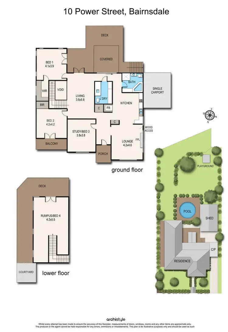 Floorplan of Homely house listing, 10 Power Street, Bairnsdale VIC 3875