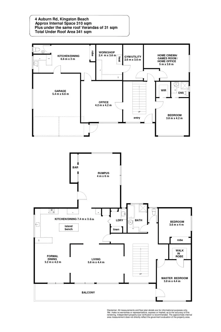 Floorplan of Homely house listing, 4 Auburn Road, Kingston Beach TAS 7050