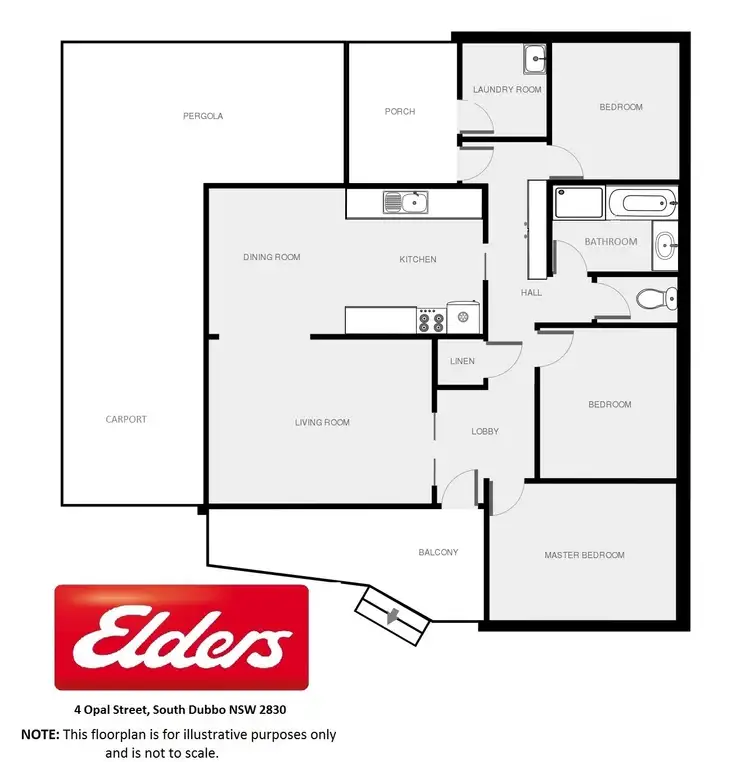 Floorplan of Homely house listing, 4 Opal Street, Dubbo NSW 2830