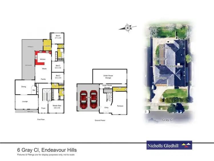 Floorplan of Homely house listing, 6 GRAY CLOSE, Endeavour Hills VIC 3802