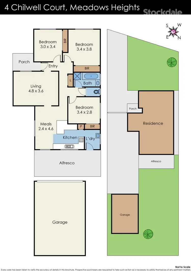 Floorplan of Homely house listing, 4 Chilwell Court, Meadow Heights VIC 3048