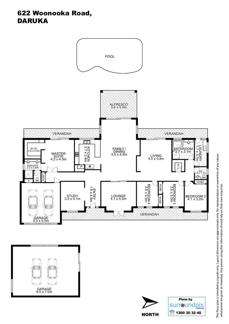 Floorplan of Homely house listing, 622 Woonooka Road, Tamworth NSW 2340