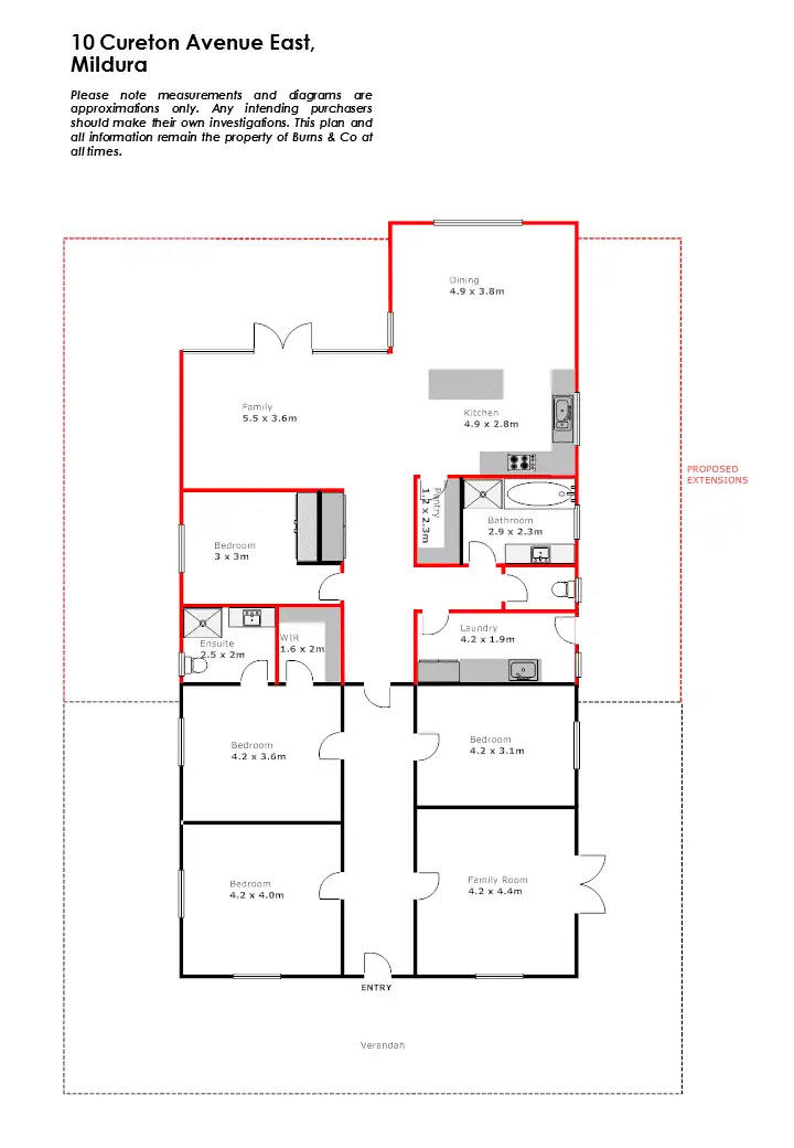 Floorplan of Homely house listing, 10 Cureton Avenue East, Mildura VIC 3500
