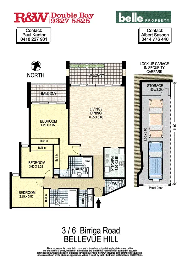 Floorplan of Homely apartment listing, 3/6 Birriga road, Bellevue Hill NSW 2023