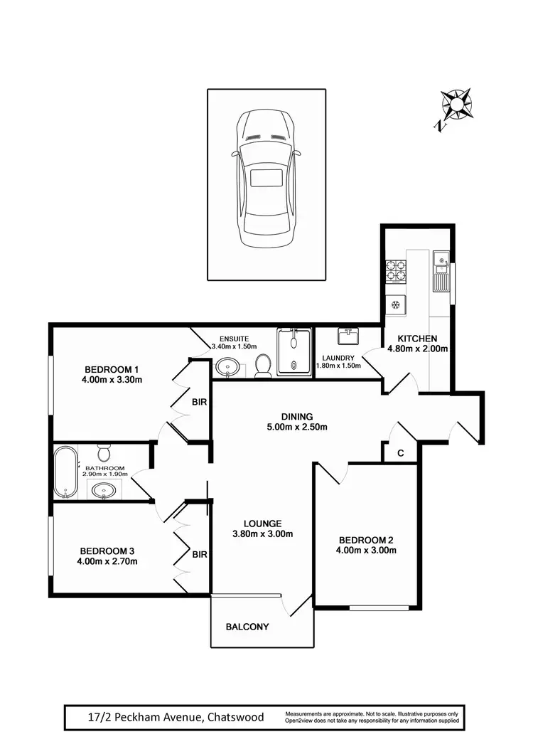 Floorplan of Homely unit listing, 17/2 Peckham Avenue, Chatswood NSW 2067