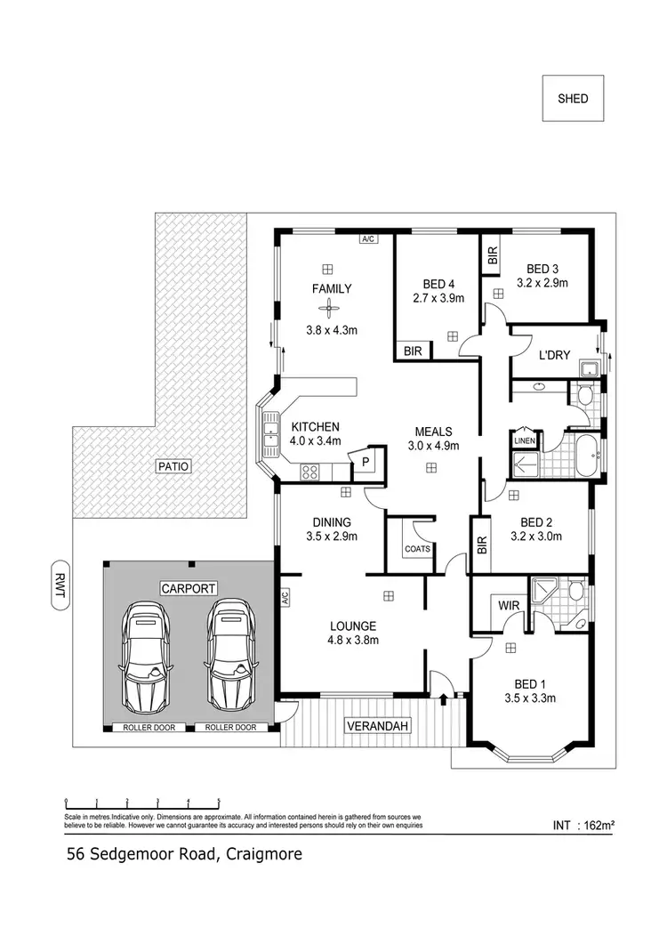 Floorplan of Homely house listing, 56 Sedgemoor Road, Craigmore SA 5114