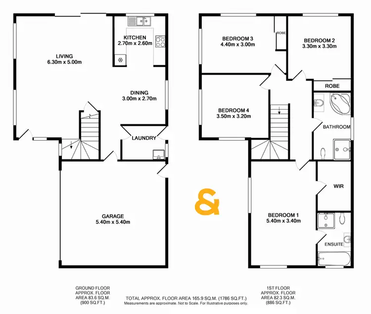 Floorplan of Homely townhouse listing, 1/31 Hydrae Street, Revesby NSW 2212