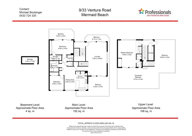 Floorplan of Homely unit listing, Penthouse @ 33 Ventura Road, Mermaid Beach QLD 4218