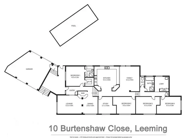 Floorplan of Homely house listing, 10 Burtenshaw Close, Leeming WA 6149