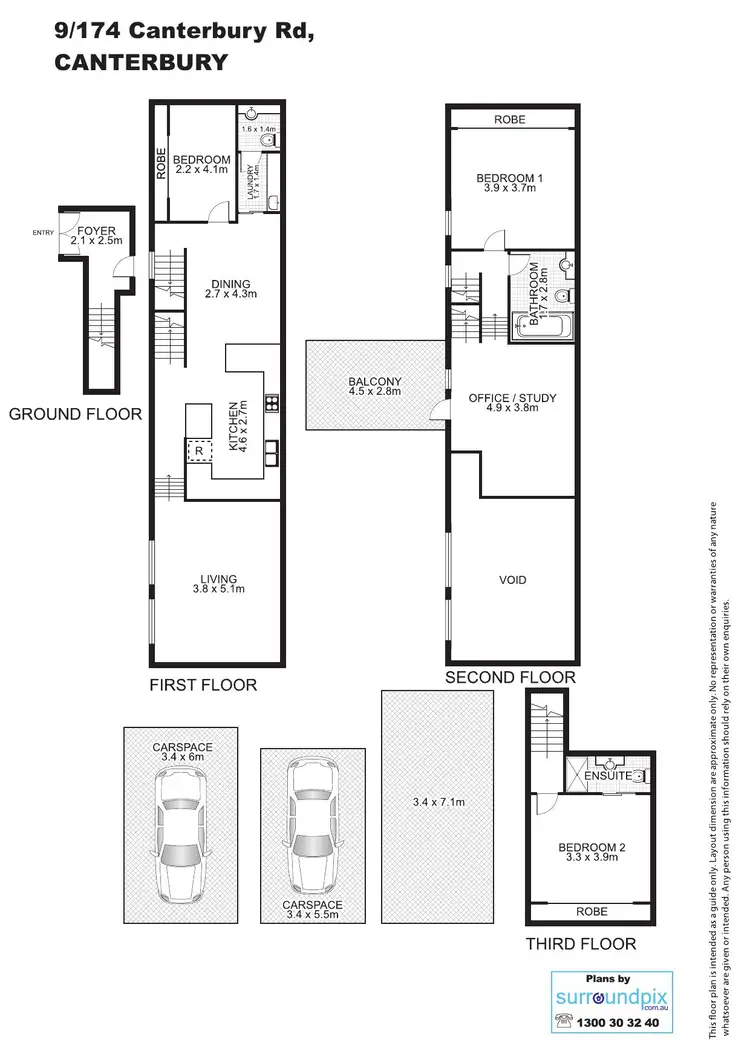 Floorplan of Homely unit listing, 9/174 Canterbury Road, Canterbury NSW 2193
