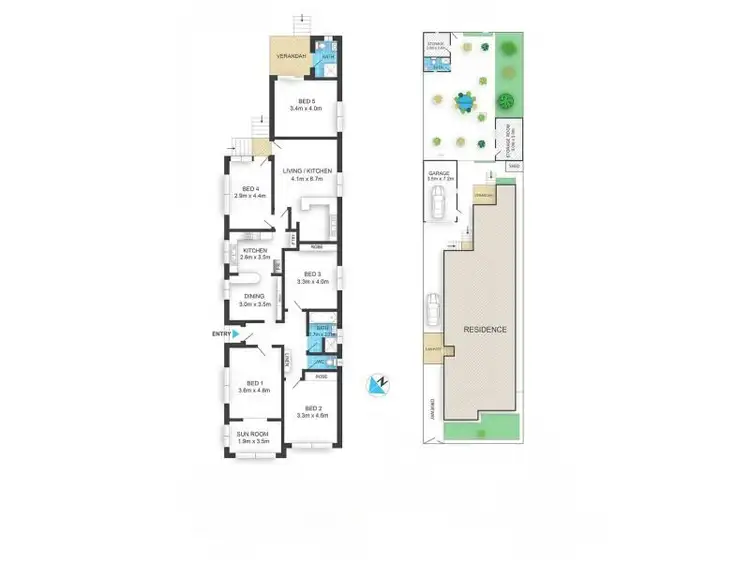 Floorplan of Homely house listing, 59 Neville Street, Marrickville NSW 2204