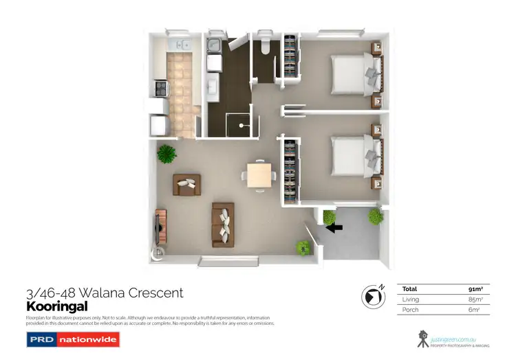 Floorplan of Homely unit listing, 3/46-48 Walana Crescent, Kooringal NSW 2650