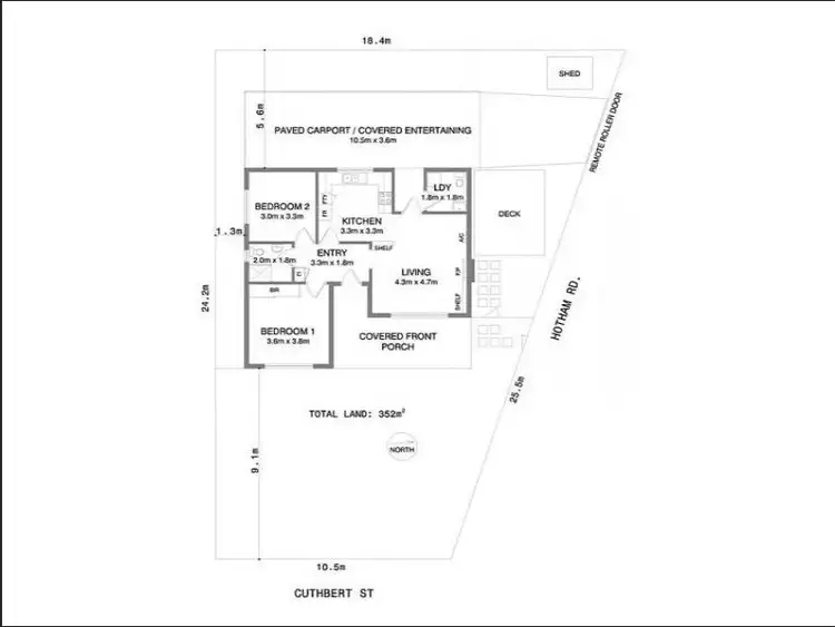 Floorplan of Homely house listing, 1 Cuthbert Street, Niddrie VIC 3042