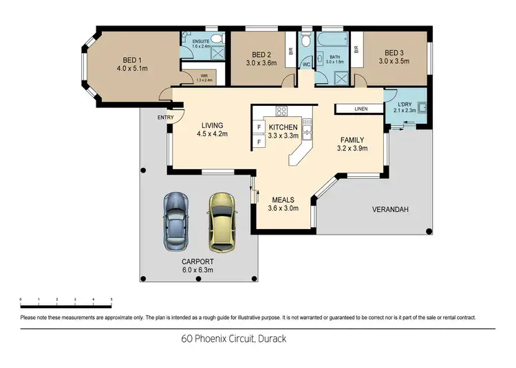Floorplan of Homely house listing, 60 Phoenix Circuit, Durack NT 830