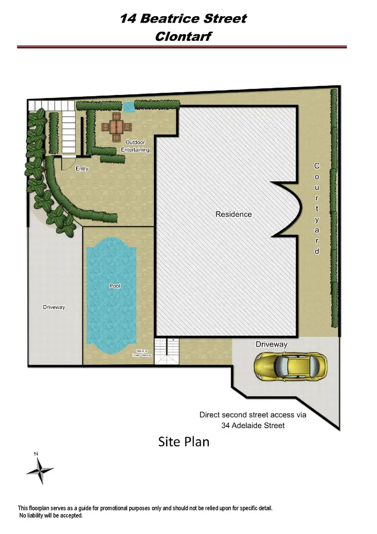 Floorplan of Homely house listing, 14 Beatrice St, Clontarf NSW 2093