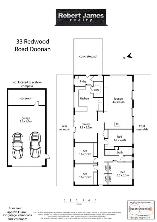 Floorplan of Homely house listing, 33 Redwood Road, Doonan QLD 4562