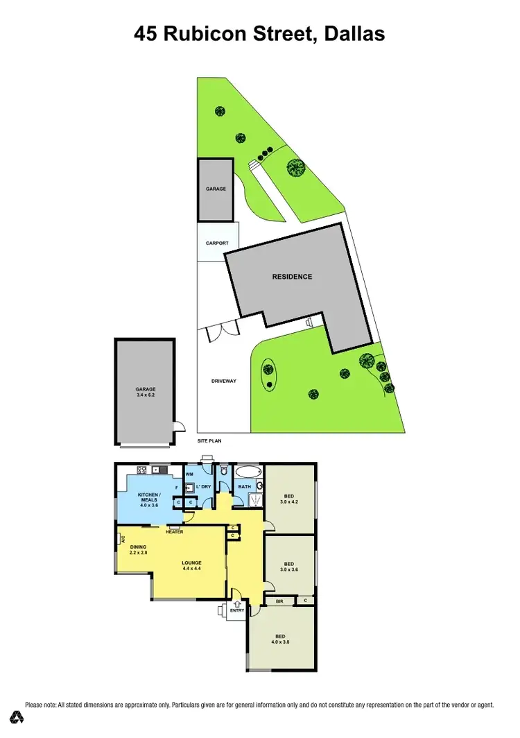 Floorplan of Homely house listing, 45 Rubicon Street, Dallas VIC 3047