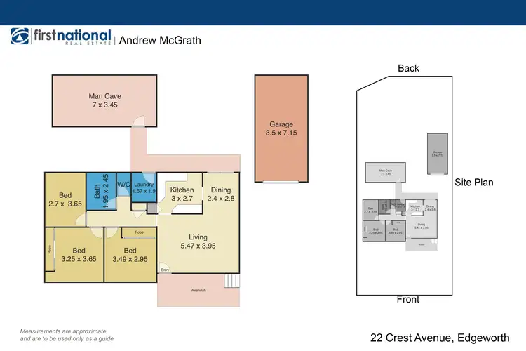Floorplan of Homely house listing, 22 Crest Avenue, Edgeworth NSW 2285
