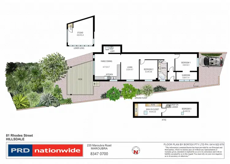 Floorplan of Homely semi-detached listing, 81 Rhodes Street, Hillsdale NSW 2036