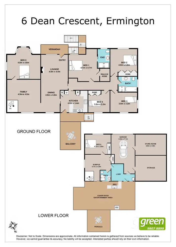 Floorplan of Homely house listing, 6 Dean Crescent, Ermington NSW 2115