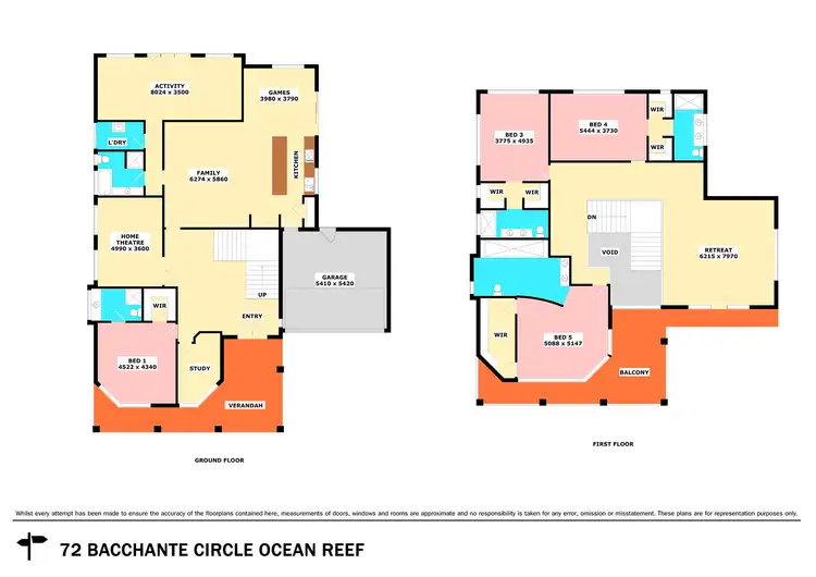 Floorplan of Homely house listing, 72 Bacchante Circle, Ocean Reef WA 6027