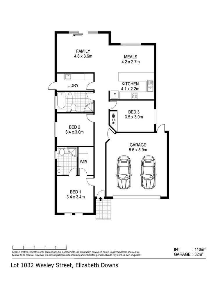 Floorplan of Homely house listing, 2 / 1 Wasley Street, Elizabeth Downs SA 5113