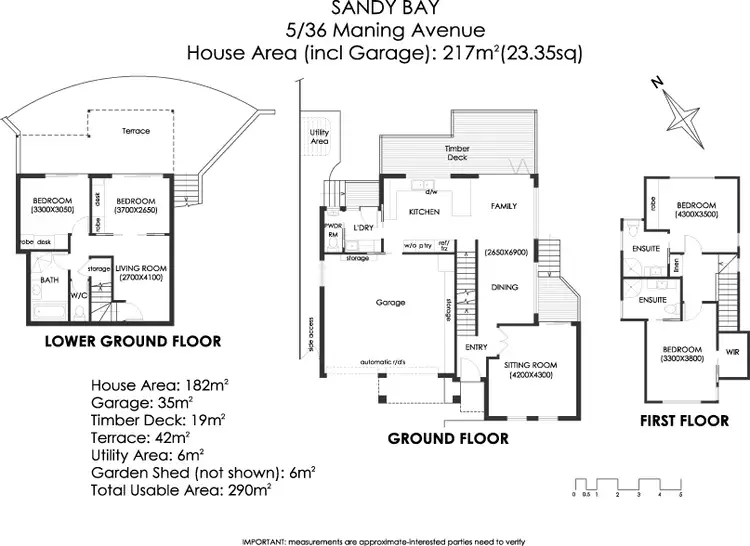 Floorplan of Homely house listing, 5/36 Maning Avenue, Sandy Bay TAS 7005