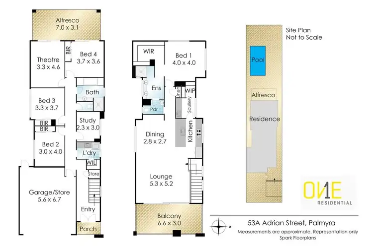 Floorplan of Homely house listing, 53A Adrian Street, Palmyra WA 6157