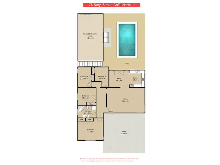 Floorplan of Homely house listing, 78 Beryl Street, Coffs Harbour NSW 2450