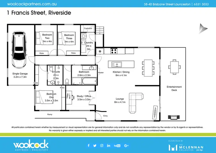 Floorplan of Homely house listing, 1 Francis St, Riverside TAS 7250
