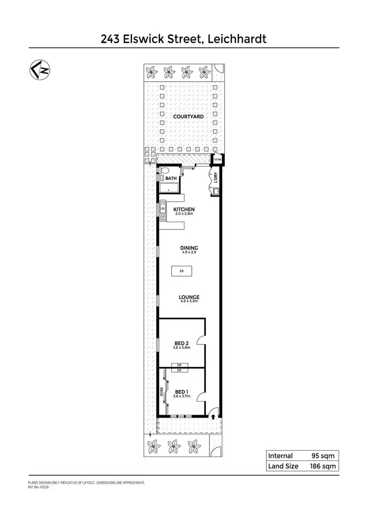 Floorplan of Homely house listing, 243 Elswick Street, Leichhardt NSW 2040