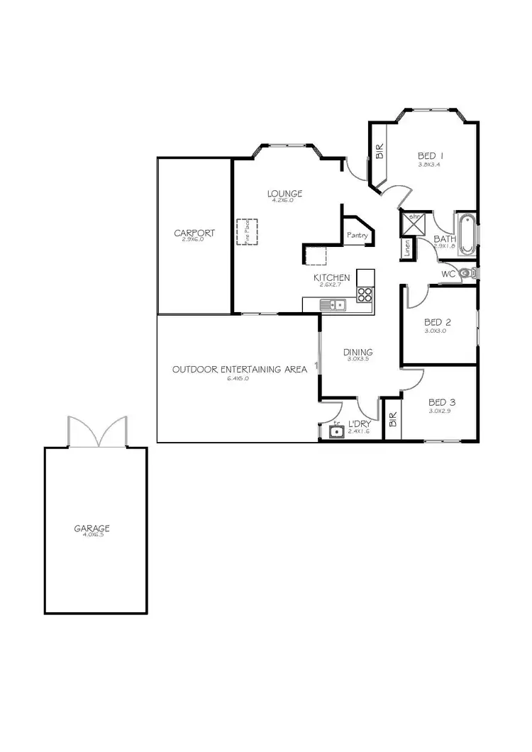 Floorplan of Homely house listing, 10 Hamilton Avenue, Port Lincoln SA 5606
