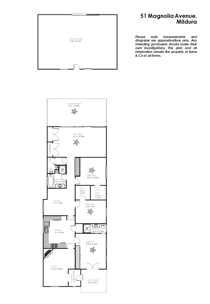 Floorplan of Homely house listing, 51 Magnolia Avenue, Mildura VIC 3500