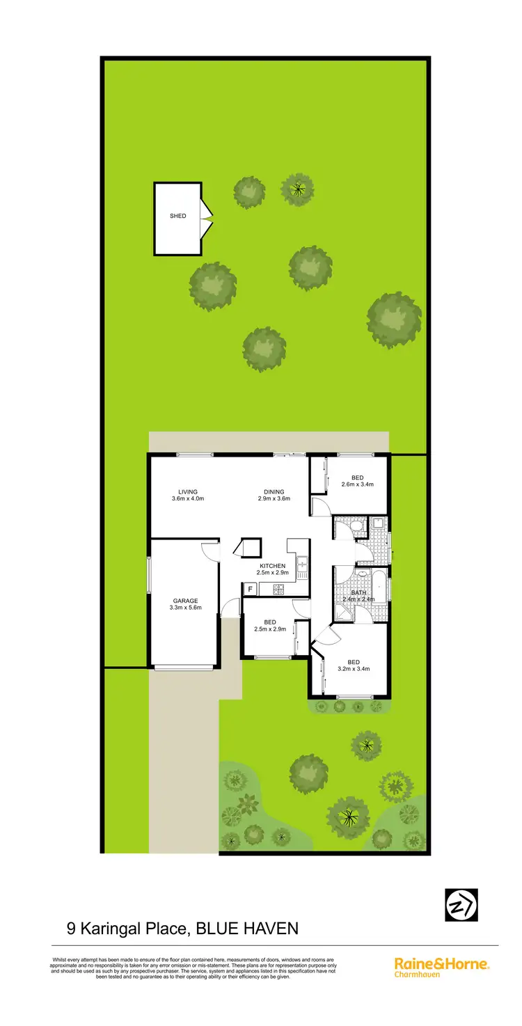 Floorplan of Homely house listing, 9 Karingal Place, Blue Haven NSW 2262