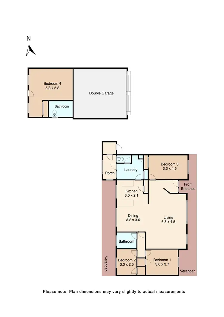 Floorplan of Homely house listing, 386 Wilsons Road, Haddon VIC 3351