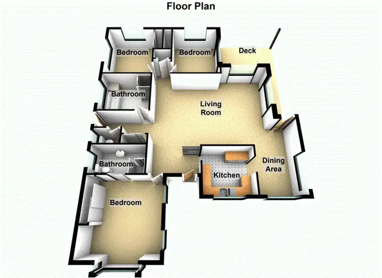 Floorplan of Homely house listing, 6 Costigan Tce, Edens Landing QLD 4207