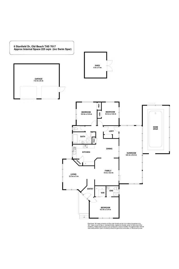 Floorplan of Homely house listing, 6 Stanfield Drive, Old Beach TAS 7017