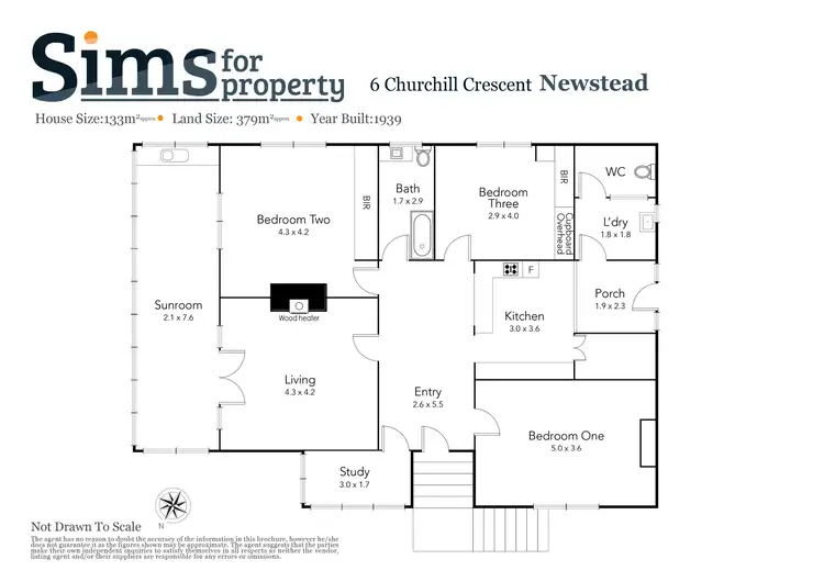 Floorplan of Homely house listing, 6 Churchill Crescent, Newstead TAS 7250