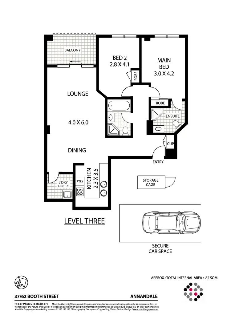 Floorplan of Homely apartment listing, 37/62 Booth Street, Annandale NSW 2038