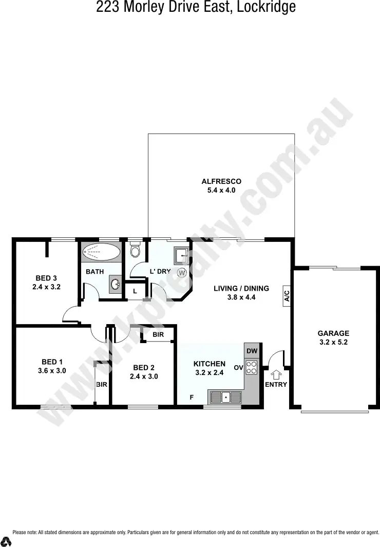 Floorplan of Homely house listing, 223 Morley Drive East, Lockridge WA 6054