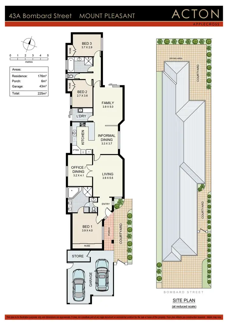 Floorplan of Homely house listing, 43a Bombard St, Mount Pleasant WA 6153