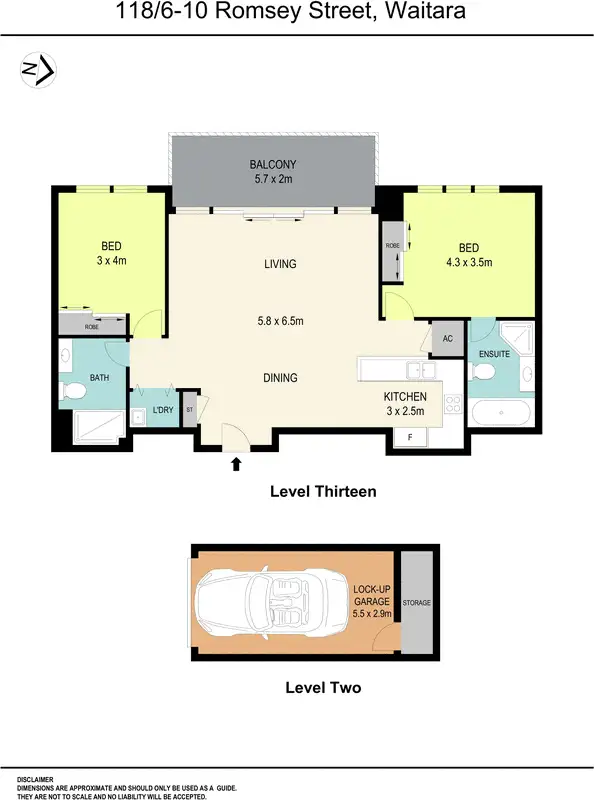 Floorplan of Homely apartment listing, 118/6-10 Romsey Street, Waitara NSW 2077