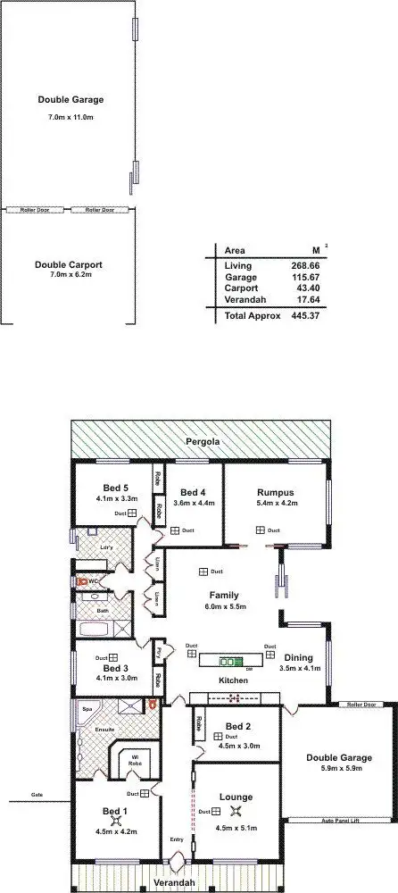 Floorplan of Homely house listing, 7 Glenfield Circuit, Angle Vale SA 5117