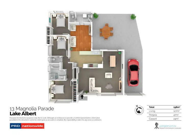 Floorplan of Homely house listing, 13 Magnolia Parade, Lake Albert NSW 2650
