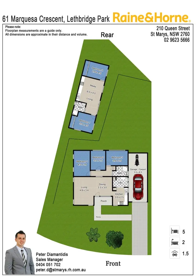 Floorplan of Homely house listing, 61 MARQUESA CRESCENT, Lethbridge Park NSW 2770