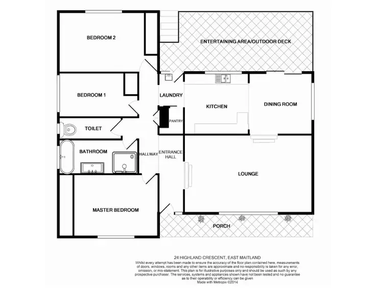 Floorplan of Homely house listing, 24 Hiland Crescent, East Maitland NSW 2323