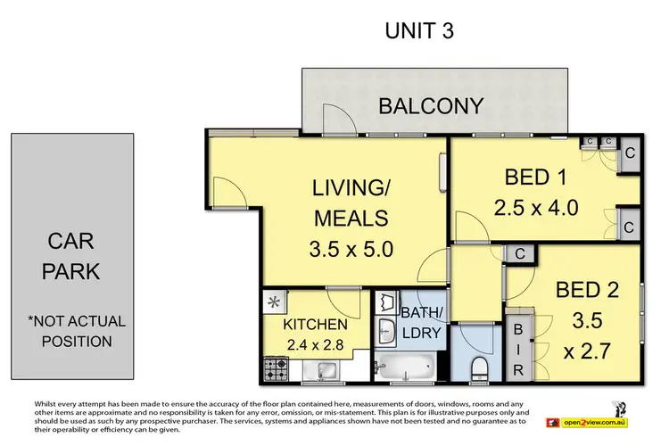 Floorplan of Homely apartment listing, 3/117 Manningham Street, Parkville VIC 3052