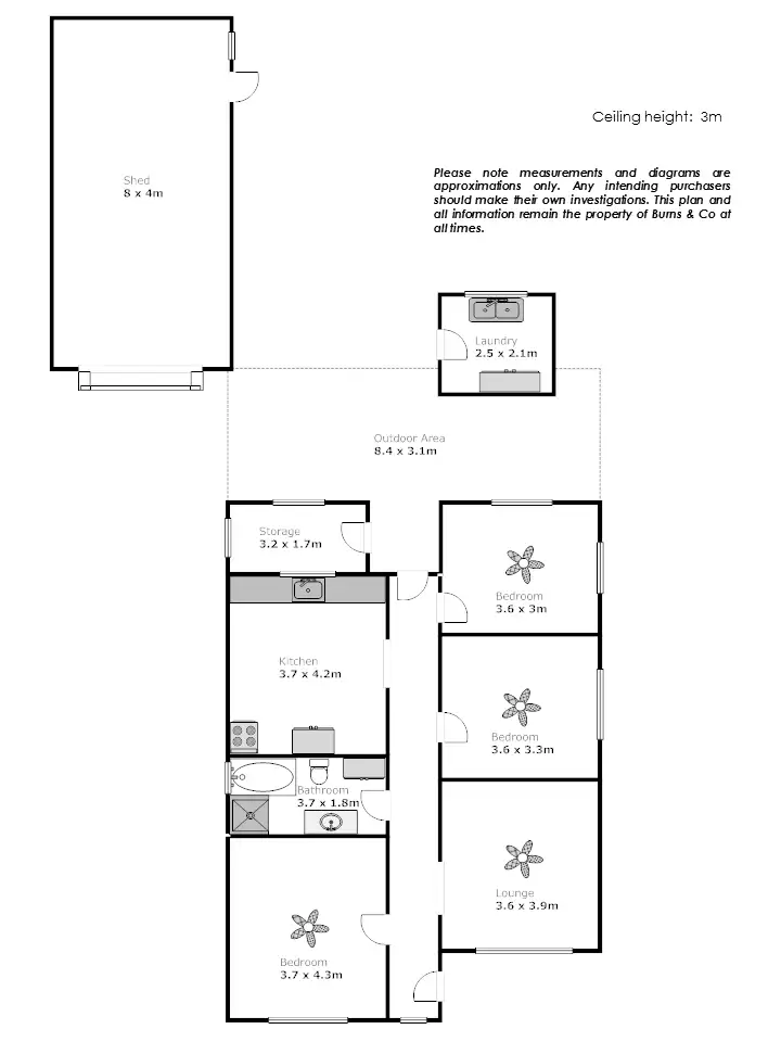 Floorplan of Homely house listing, 111 Jacaranda Street, Red Cliffs VIC 3496